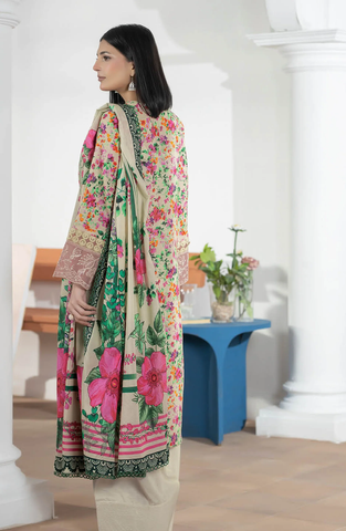 Hayat by Johra Printed & Embroidered Lawn Unstitched 3 Piece Suit D-4