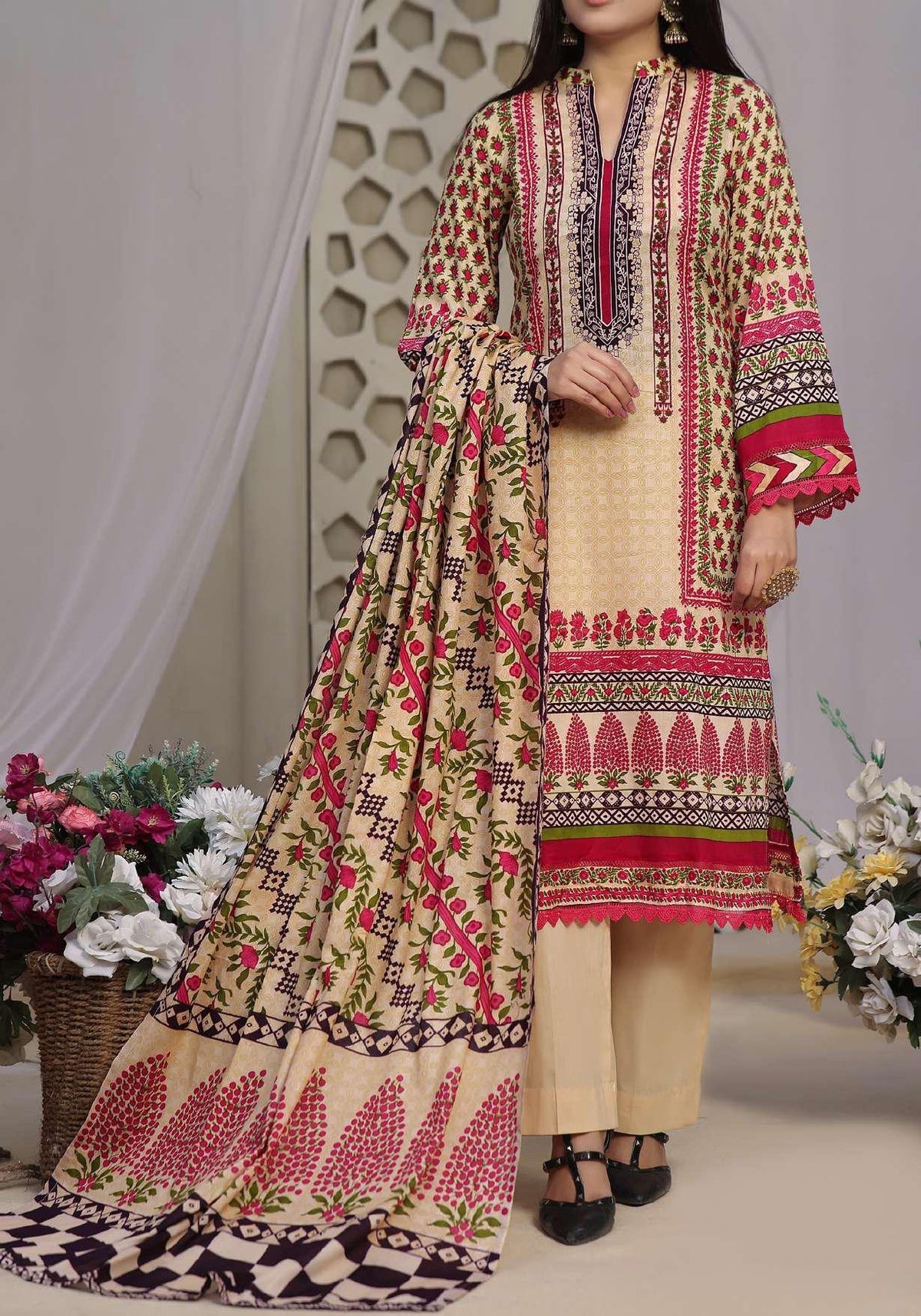 Daman Lawn V-03 Collection'24 D-15