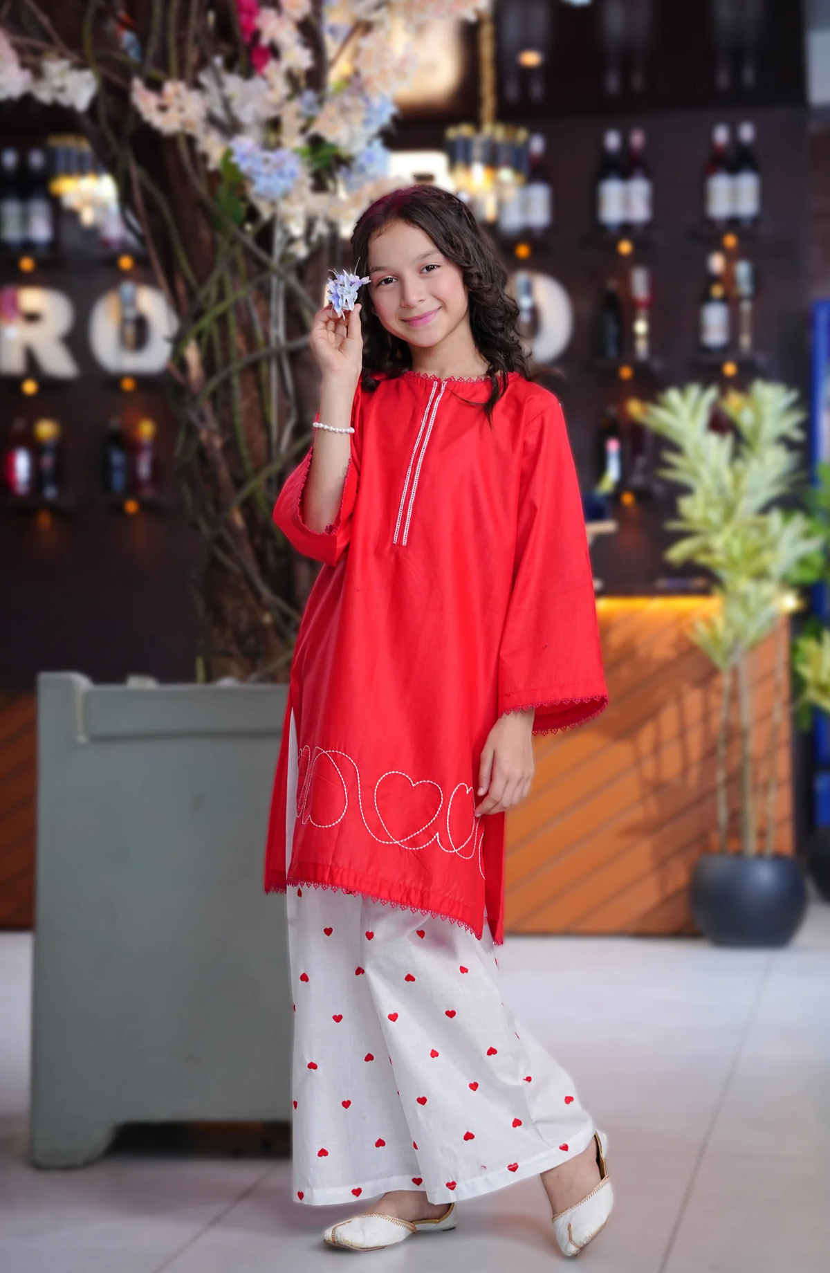 Aloo Meeru Hammi by Amna Khadija | Girls Eid Pret Stitched Suit D-5