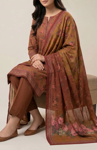 Misri Lawn by VS Textile | Printed Lawn 3 Piece Unstitched Suit D-5