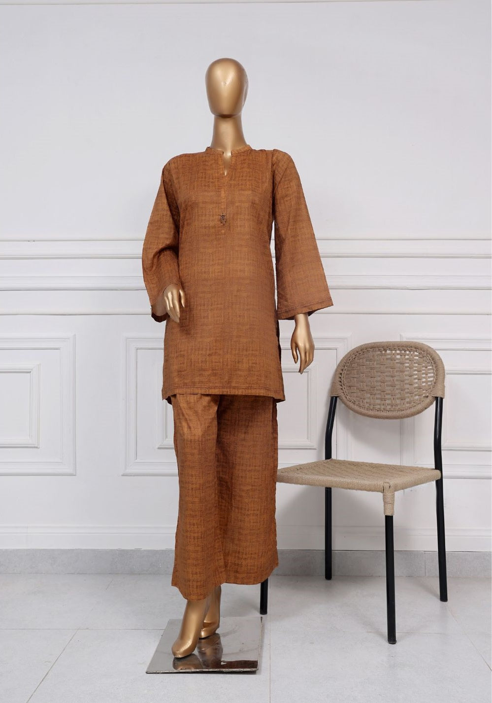 Sadabahar Daily Wear Co Ords 2 Piece Stitched  Summer Coll-2025 YELLOW