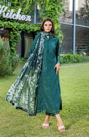 Sole by Sanam Saeed | Embroidered Lawn 3 Piece Unstitched Suit D-5