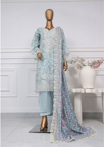 Signature Printed & Embroidered Pret Lawn Coll'25 D-05