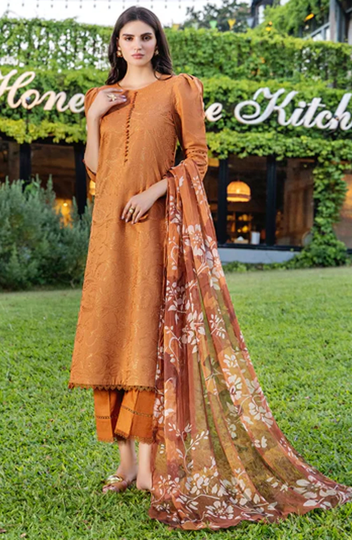 Sole by Sanam Saeed | Embroidered Lawn 3 Piece Unstitched Suit D-6