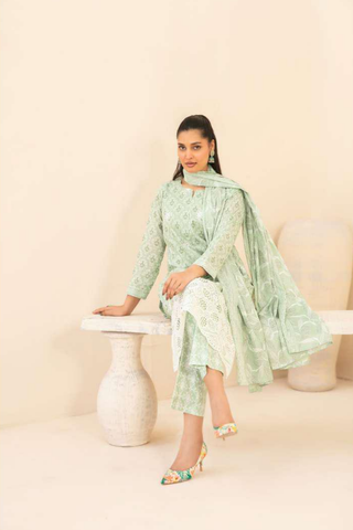 Marin by Tawakkal Fabrics | Embroidered Printed Lawn 3 Piece Unstitched Suit D-7