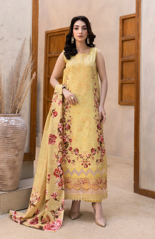 Coco by Panache | Embroidered Lawn 3 Piece Unstitched Suit D-6