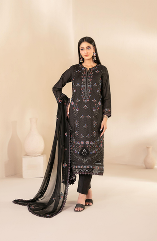Selma by Shahid Tawakkal | Fancy Embroidered 3 Piece Unstitched Lawn Suit D-8