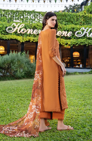 Sole by Sanam Saeed | Embroidered Lawn 3 Piece Unstitched Suit D-6
