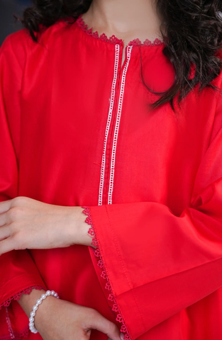 Aloo Meeru Hammi by Amna Khadija | Girls Eid Pret Stitched Suit D-5