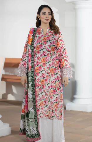 Hayat by Johra Printed & Embroidered Lawn Unstitched 3 Piece Suit D-5