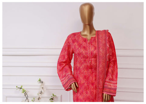 Plain Printed Lawn Vol-04 By Sadabahar D-13