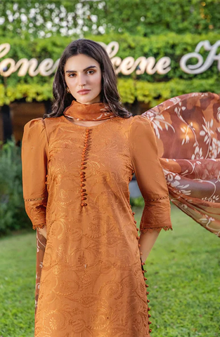 Sole by Sanam Saeed | Embroidered Lawn 3 Piece Unstitched Suit D-6