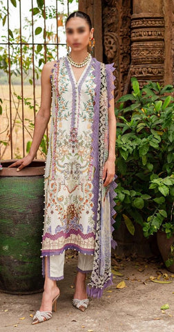 Urbane Jade"24 Chiffon Printed lawn suit printed chiffon dupatta D-17