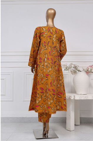 Sadabahar Peplum 2 Pieces Printed Lawn Stitched  Coll2025 D-06 YELLOW