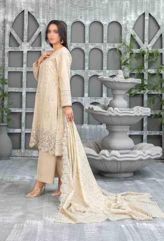 Sameeha Emb Paste Print Cutwork Dupatta By Tawakkal Fab D-1920