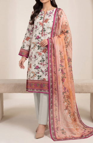 Misri Lawn by VS Textile | Printed Lawn 3 Piece Unstitched Suit D-7
