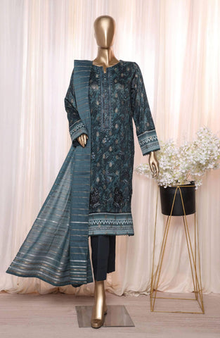 HZ Dynasty Printed & Emb Jacquard Lawn Coll.24 D-19