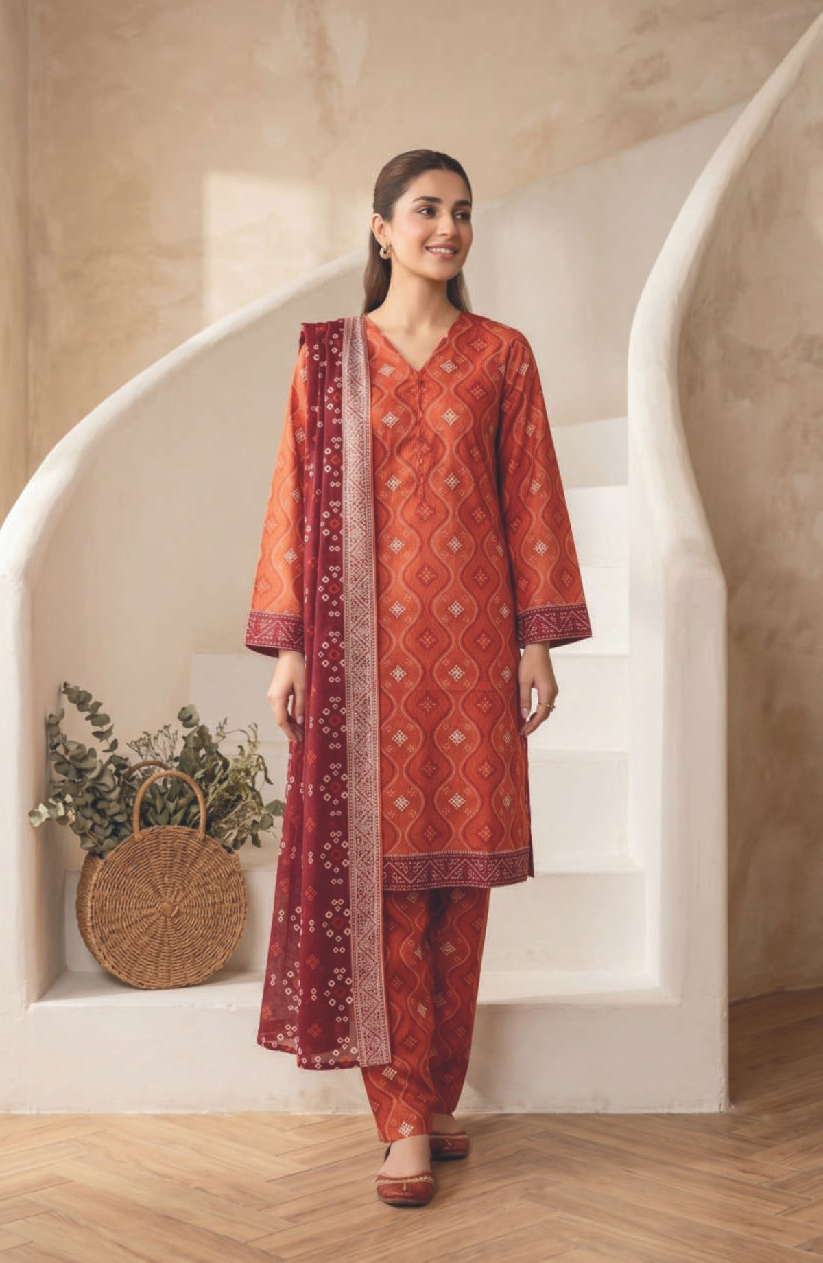 AREEMAN V2 by Shahid Tawakkal | Rotary Printed Lawn 3 Piece Stitched Suit D-5