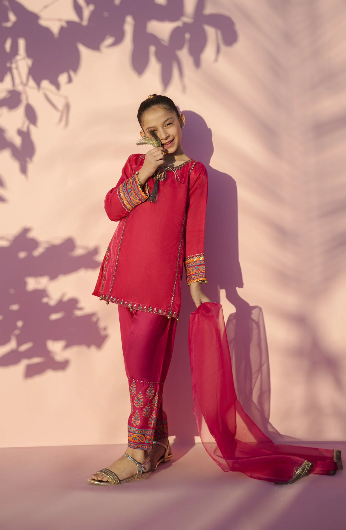 Main Hun Maryam Guriya | Embroidered Organza 3 Piece Stitched Suit D-1