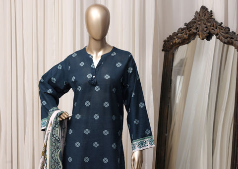 Sadabahar Printed Khaddar Winter collection Stitched 3 Piece Suit D-1