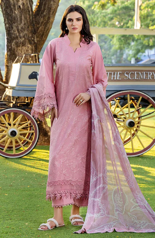 Sole by Sanam Saeed | Embroidered Lawn 3 Piece Unstitched Suit D-1
