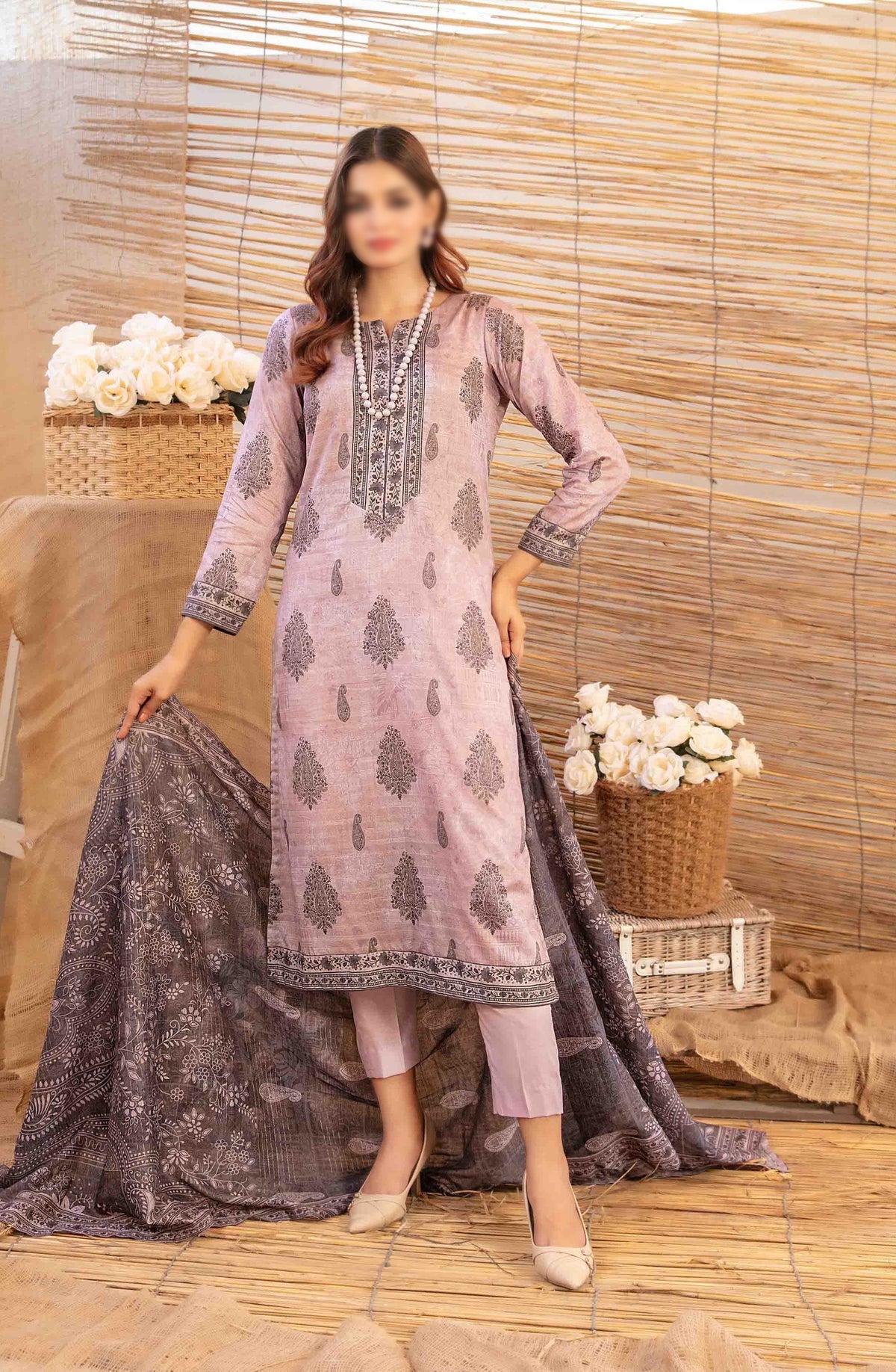Mylah Lawn Slub Digital Print Un Stitched By Tawakkal Fab D-2027