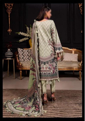 Firdous Linen Print With Linen Dupatta Un-Stitched 3 Piece D-20382 B