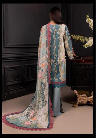Firdous Linen Print With Linen Dupatta Un-Stitched 3 Piece D-20393 A