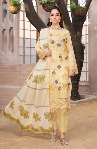 Sehar by Riaz Arts Embroidered Lawn Unstitched 3 Piece Suit Summer Collection D-6