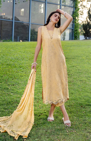 Sole by Sanam Saeed | Embroidered Lawn 3 Piece Unstitched Suit D-7