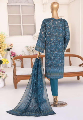Elite V2 by HZ Textiles EmbLawn Unstitched 3 Piece Suit  D-213