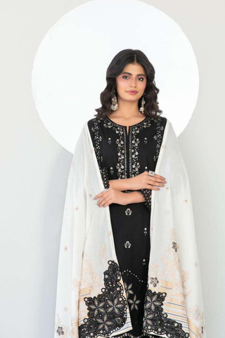 Abdar by Tawakkal | Embroidered Lawn 3 Piece Unstitched Suit D-8