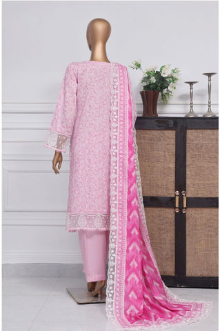 Amyrah Festive Embroidered Lawn 3 Pcs Coll:2025 Sadabahar  D-07 Pink