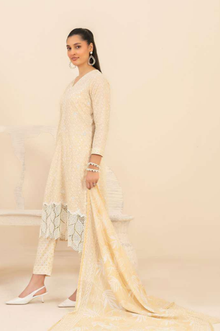 Marin by Tawakkal Fabrics | Embroidered Printed Lawn 3 Piece Unstitched Suit D-9