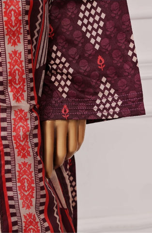 Plain Printed Lawn Vol-04 By Sadabahar D-12