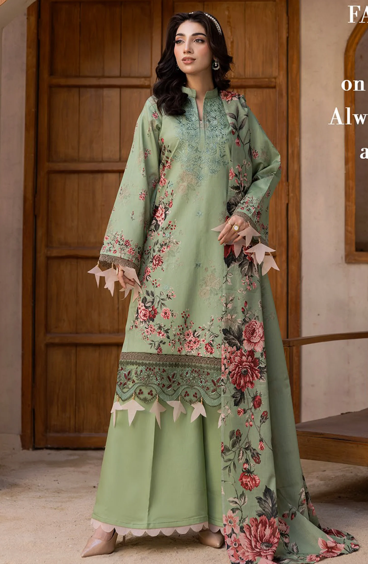 Coco by Panache | Embroidered Lawn 3 Piece Unstitched Suit D-8