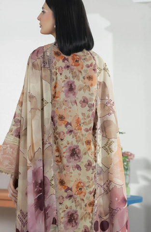 Hayat by Johra Printed & Embroidered Lawn Unstitched 3 Piece Suit D-6