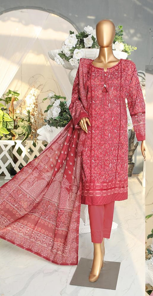 Hz Printed Lawn Pret Collection'23 Stitched D-2357