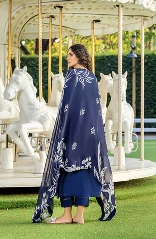 Sole by Sanam Saeed | Embroidered Lawn 3 Piece Unstitched Suit D-8