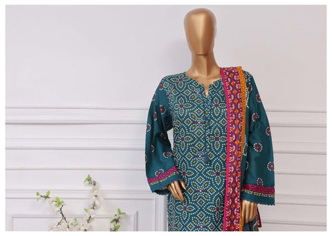 Plain Printed Lawn Vol-04 By Sadabahar D-11