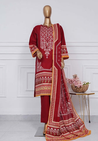 Printed Lawn Vol2 3 Piece Stitched Suit By Sadabahar2025 D-08