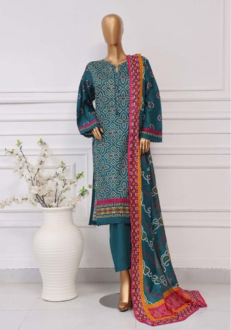 Plain Printed Lawn Vol-04 By Sadabahar D-11