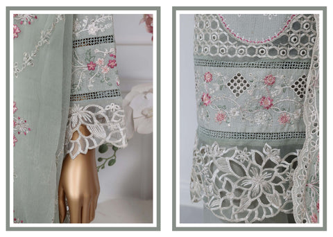 Luxury Embroidered Spring Vol2 Stitched 3 Pcs Sadabahar D-04
