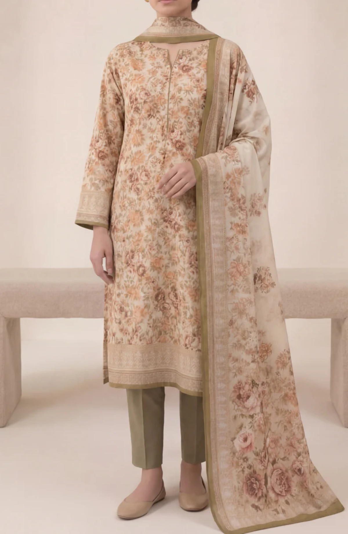 Misri Lawn by VS Textile | Printed Lawn 3 Piece Unstitched Suit D-9