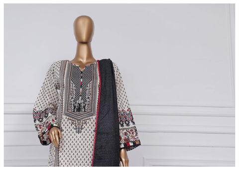 Printed Lawn Vol2 3 Piece Stitched Suit By Sadabahar2025 D-09