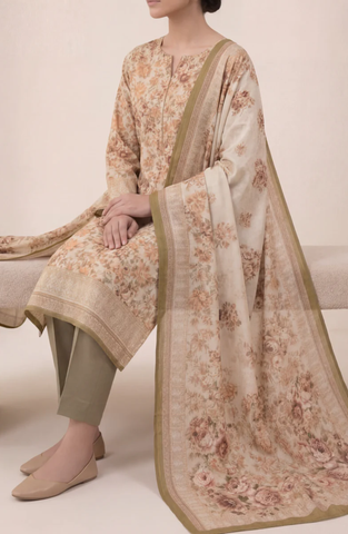 Misri Lawn by VS Textile | Printed Lawn 3 Piece Unstitched Suit D-9
