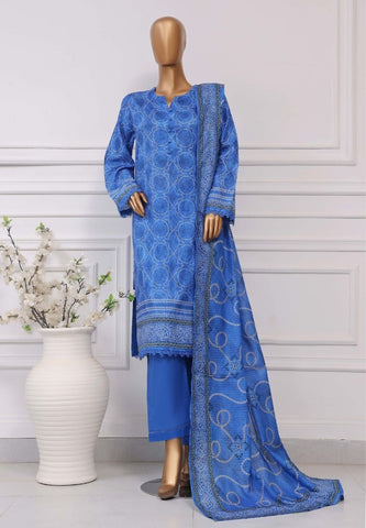 Plain Printed Lawn Vol-04 By Sadabahar D-10