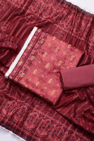 Amna Khadija Broshia Lawn Unstitched 3 Piece Suit Summer Collection D-16