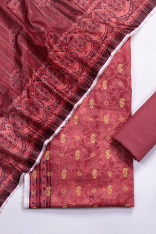 Amna Khadija Broshia Lawn Unstitched 3 Piece Suit Summer Collection D-16