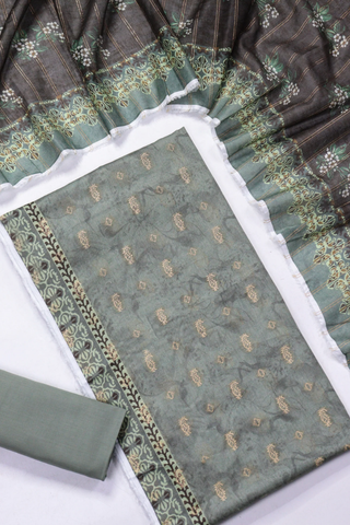 Amna Khadija Broshia Lawn Unstitched 3 Piece Suit Summer Collection D-17